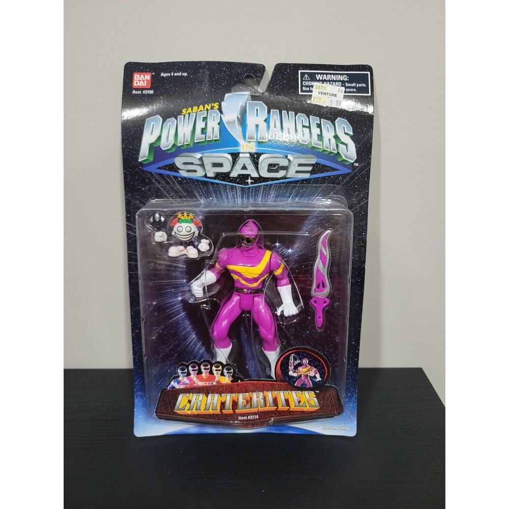 1997 BANDAI POWER RANGERS IN SPACE CRATERITES Action Figure Vintage RARE NEW